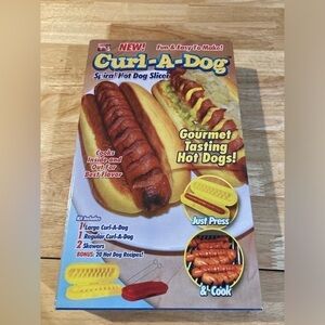 Curl a dog spiral hot dog slicer. I have 2 available